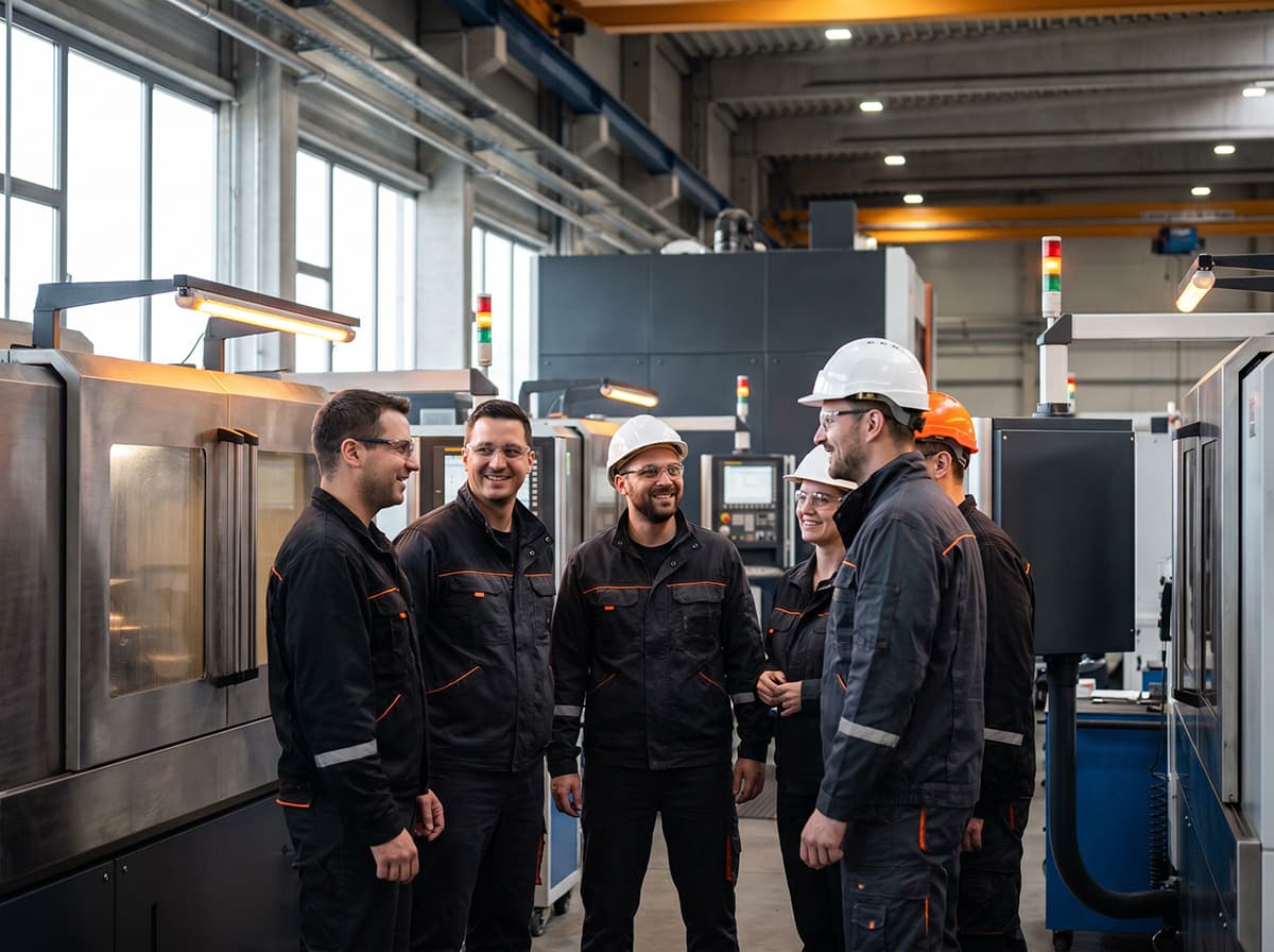 Kapos Atlas team at work — close-knit colleagues in production